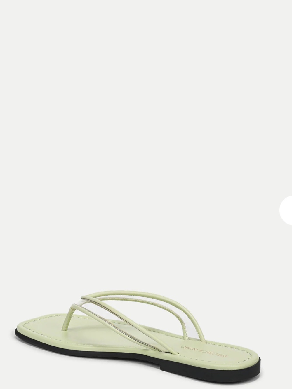 VERONICA BEARD 
Clea Jelly Flip-Flop Sandal
Jelly: Clear/Light Pistachio
Sz 7 - Picture 4 of 15